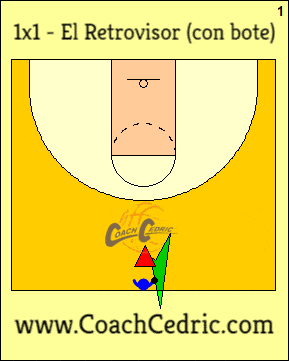 ejercicio, ejercicios, baloncesto, 1x1, 1c1, retrovisor