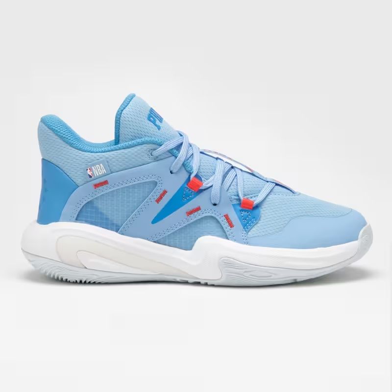 zapatillas, zapatilla, baloncesto, nba, tarmak, decathlon, 900, mid, 3, philadelphia, soxers, 76ers, azul, junior, jr