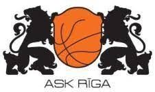 logo, ask, riga, baloncesto