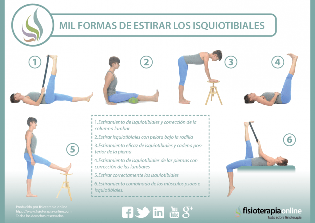 estiramientos, estiramiento, isquiotibiales, isquiotibial, fisioterapia