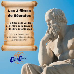 Sócrates, filtro, filtros, filosofía, coach, despacho, comunicación