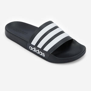 chanclas, piscina, hombre, adidas, adilette, aqua, pala, negro, oro