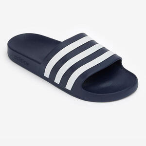 chanclas, piscina, hombre, adidas, adilette, aqua, pala, azul, blanco