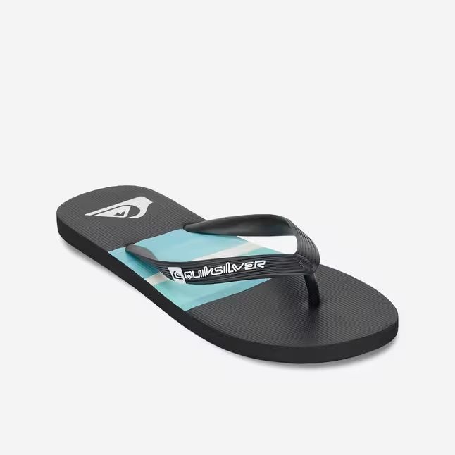 chanclas, quiksilver, comprar, baloncesto, negro, horizon