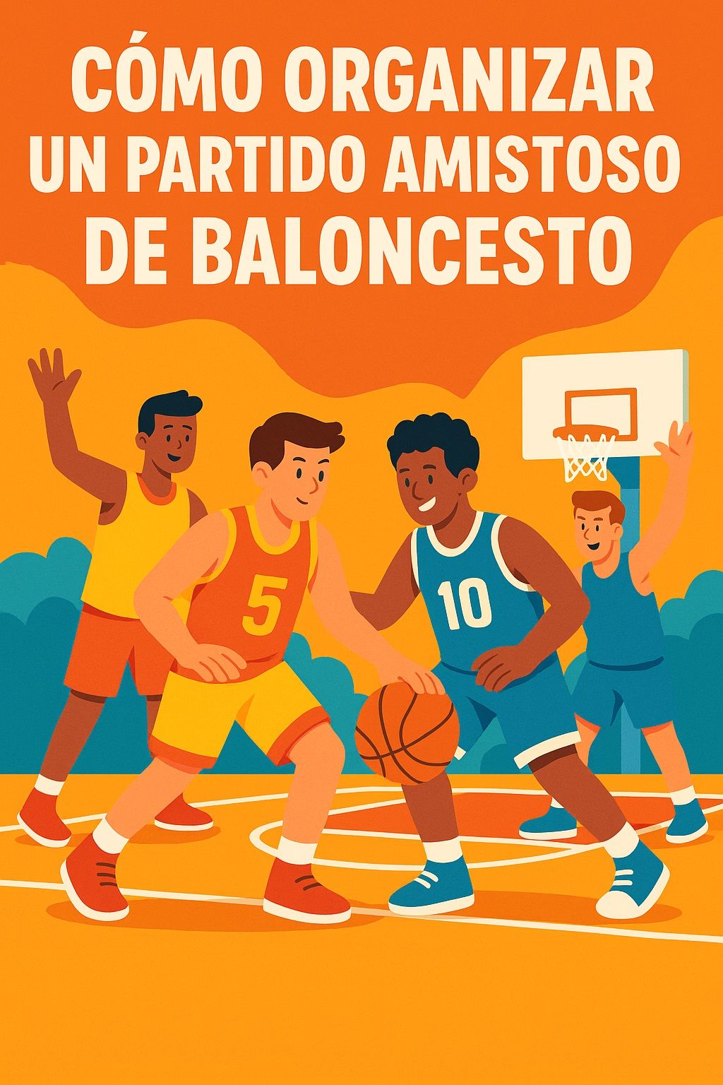 organizar, partido, amistoso, baloncesto, pretemporada